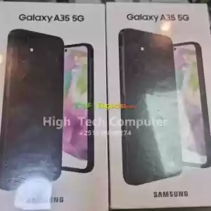 Samsung Galaxy A35  5GBrand New128gb Storage8gb ramColour: Awesomr NavyMade in: VietnamPr in Ethiopia